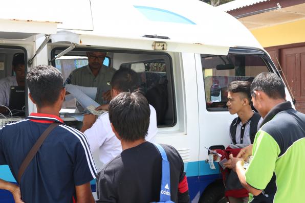 Samsat Keliling di daerah Simpang Pesak - Kabupaten Belitung Timur