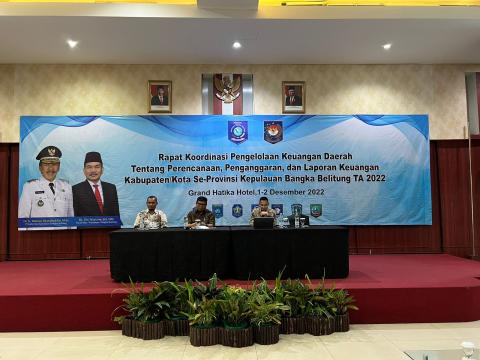 M.HARIS BUKA RAKOR PENGELOLAAN KEUANGAN DAERAH DI BELITUNG